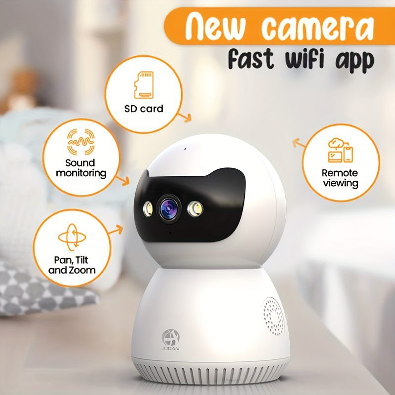5G Dual-Band WiFi Camera, 1080P Home Wireless Security Monitoring - 355° Rotating Tracking Alarm Security Camera with Night Vision, Smartphone Remote Control, A Good Housekeeper Assistant for Indoor Use, Child Monitor for Viewing Anytime - Image 3