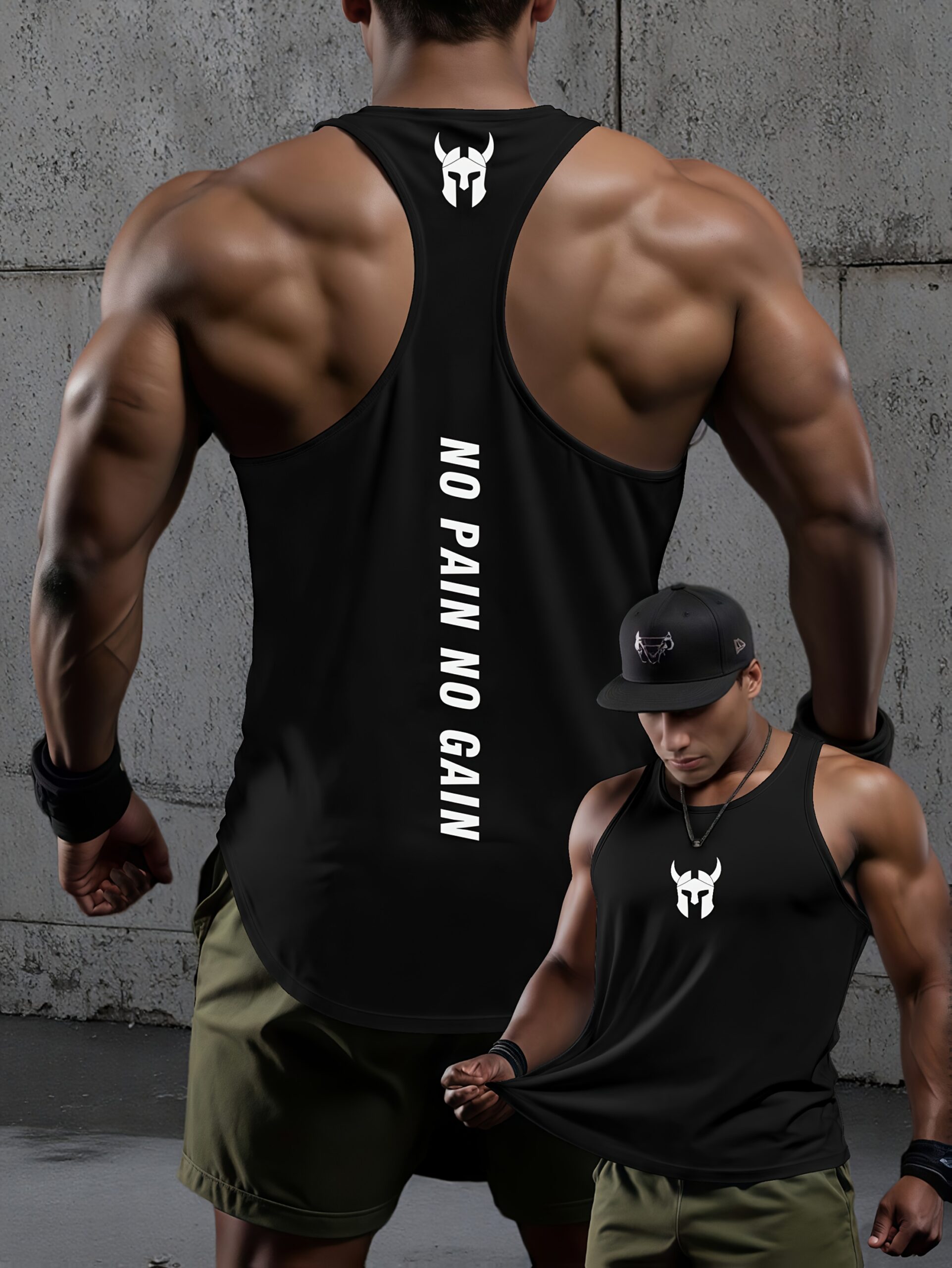 Men's sports vest, summer thin fitness training vest, casual sports breathable sleeveless quick-drying top - Image 2