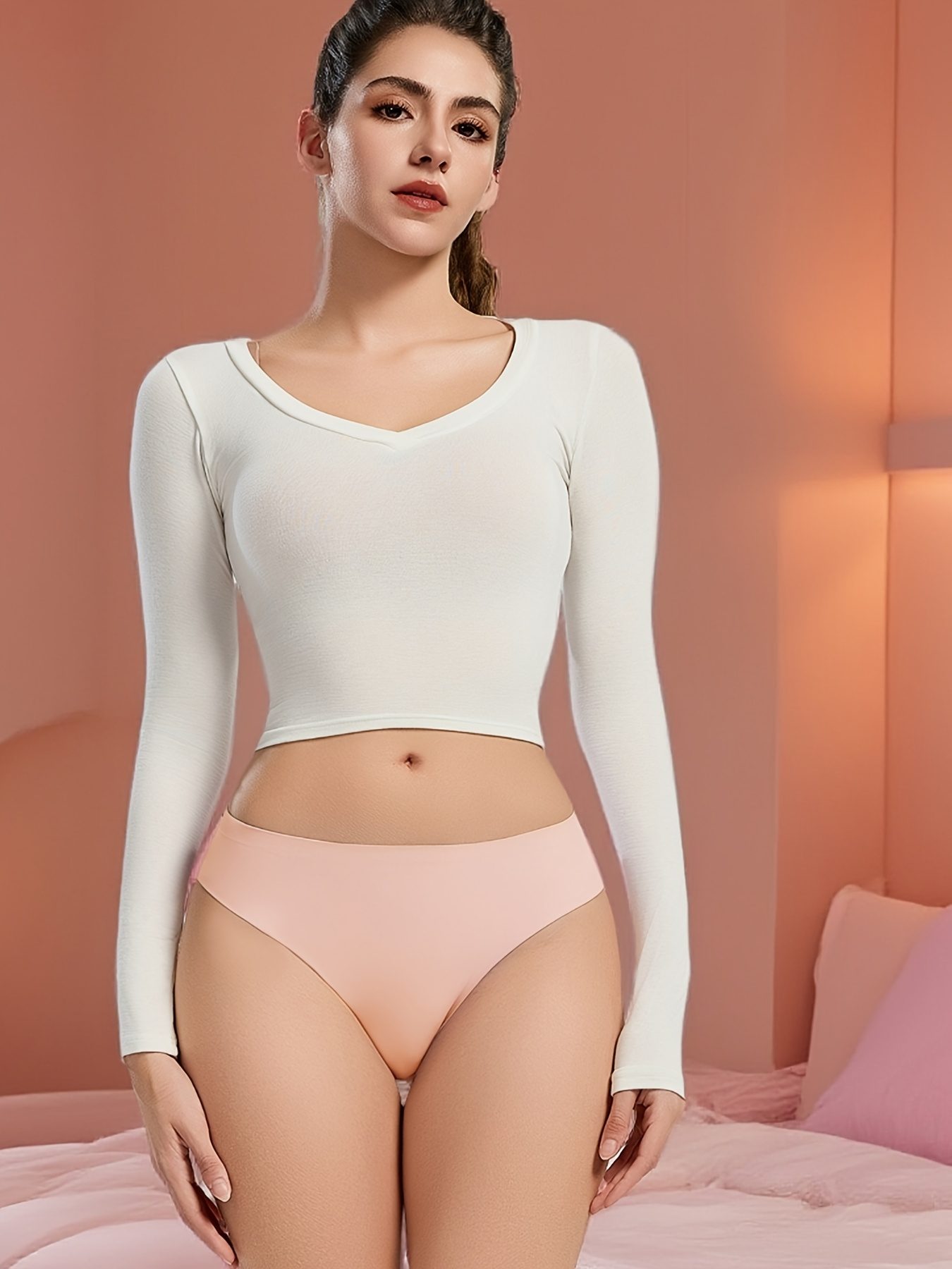 Set of 5 Sexy Lace-Trimmed Women'S Panties, Elegant, Stretchy, And Stylish for Comfortable Wear, Perfect for - Image 3