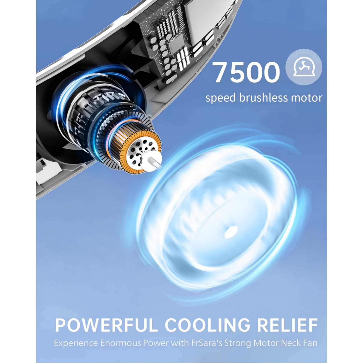 Wearable Neck Fan, Featuring 4 Turbo Settings, Powered by a 4000 Mah Battery, USB Rechargeable, with 3 Speed Options And 360° Airflow, Includes an LED Display, Perfect for Home, Office, Travel, Or As a Gift - Image 10