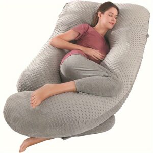 An Upgraded Detachable J-Shaped Pregnancy Pillow with Ultra-Soft Pressure Relief, Suitable for Use During Pregnancy