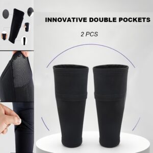 Set of 2 Breathab Shin Seves Designed for Soccer, Featuring a Durab New Sty Avaib in Sizes S, M, And These Extra Roomy Shin Socks Provide for Comfort And Are Ideafor Summer Camps And Agues