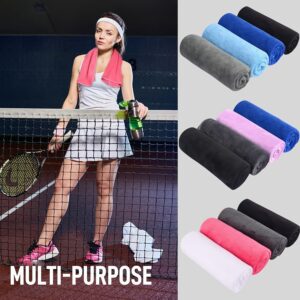 Set of 4 Microfiber Towels for Both Men And Women, Quick-Drying And Highly Absorbent, Ideal for Workouts, Gym, Yoga, Golf, Camping, And As a Gift