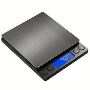 1pc Gram sized small digital food scale, 3000 grams by 0.01 grams/0.001 ounces, precise weighing, multifunctional jewelry/baking/soap kitchen scale, 6 units, tar function, LCD display