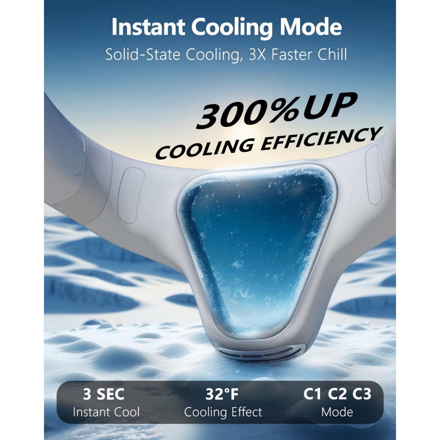 Neck Fan with Back Airflow, Ultra-Long Battery Life of 5200Mah, USB Fan Featuring Semiconductor Cooling Airflow, Bladeless Design, Portable Silent Air Conditioner, Rechargeable Essential for Holidays, Suitable for Both Women And Men - Image 9