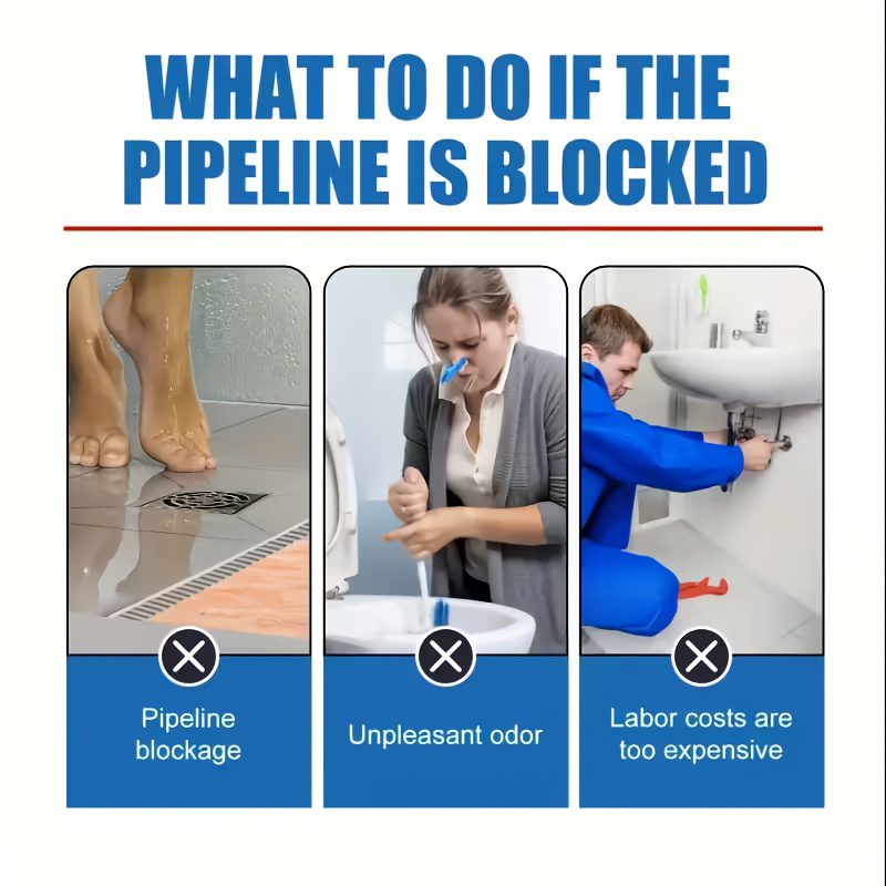 FARIENNE Advanced Pipe Unclogging Kit - Quick-acting Drainage Liquid, Specially Formulated to Prevent Blockages, Capable of Dissolving Hair and Oil Residues, an Easy-to-use Clog Remover, Suitable for Toilets, Sinks, Bathtubs and Floor Drains - Image 9