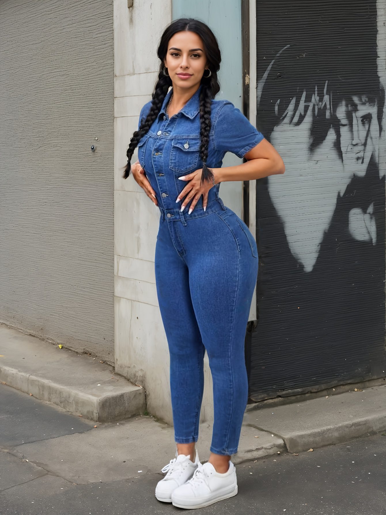 Women'S Slim Fit Stretch Internet Celebrity Style Jumpsuit, Modifies Body Shape, Suitable for All 4 Seasons - Image 6