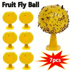 7-Count Insect Traps with Base, Indoor And Outdoor Fruit Fly Catcher, Effectively Kills Mosquitoes, Moths, And Wasps