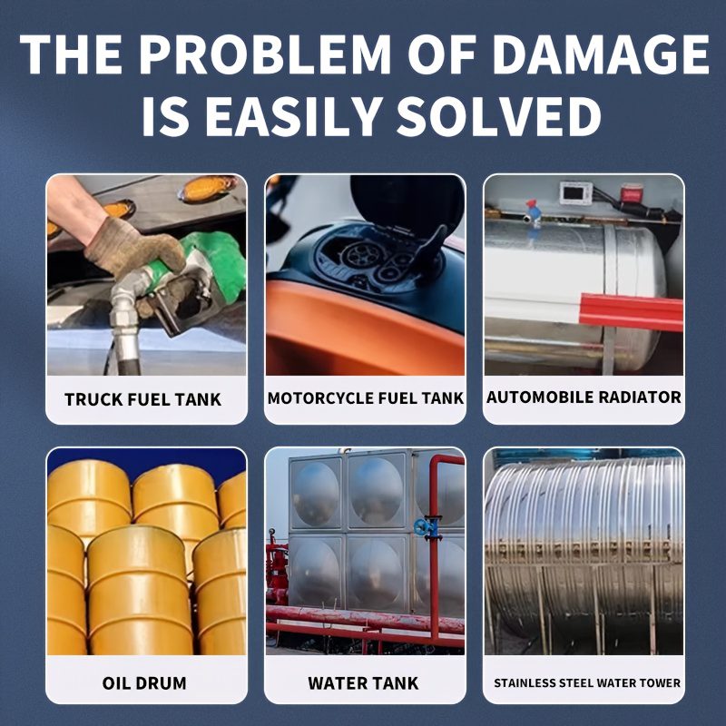 Water Tower Leakage - Special Adhesive for Sealing Leaks, Stainless Steel And Plastic Water Leak Repair Agent, Patching Paste for Grain Storage Bins with Holes. Prevents Small Animals from Stealing Food. Car Radiator Leak Sealant - Image 9