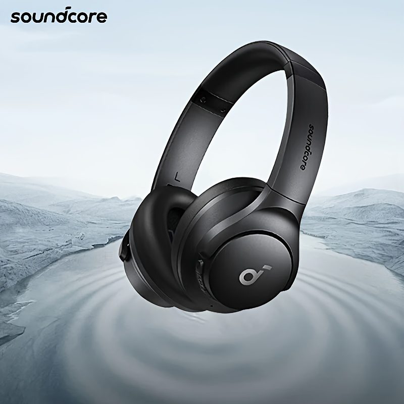 Soundcore by Anker Q20i over-ear headphones, active noise cancellation wireless earphones, HIFI high-quality sports headphones, for running, office, exercise, study, universal mobile phone headphones.