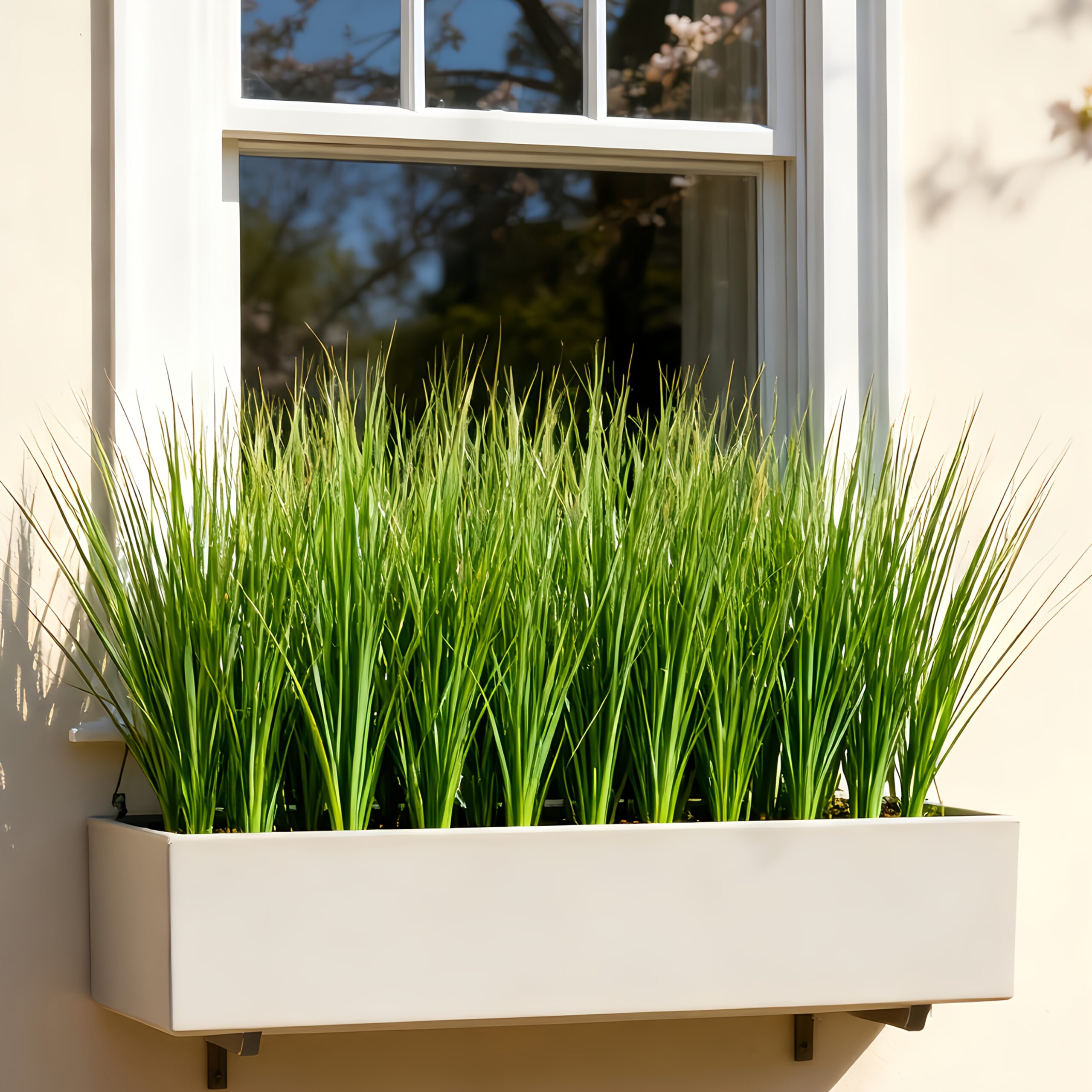 6-Pack 27.55-inch Artificial Pampas Grass Plants | Vibrant Green Leaves, Ideal for Indoor/Outdoor Decor, Perfect for St. Patrick'S Day, Valentine'S Day, Easter, Mother'S Day, Spring Decor, Wedding Decor, Garden, Porch, Windowsill - Image 7
