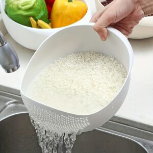 Rice Washing Tool for The Kitchen, a Large Strainer Bowl That Doesn'T Let Rice Escape, Perfect for Washing Fruits And Other Kitchen Baking Needs