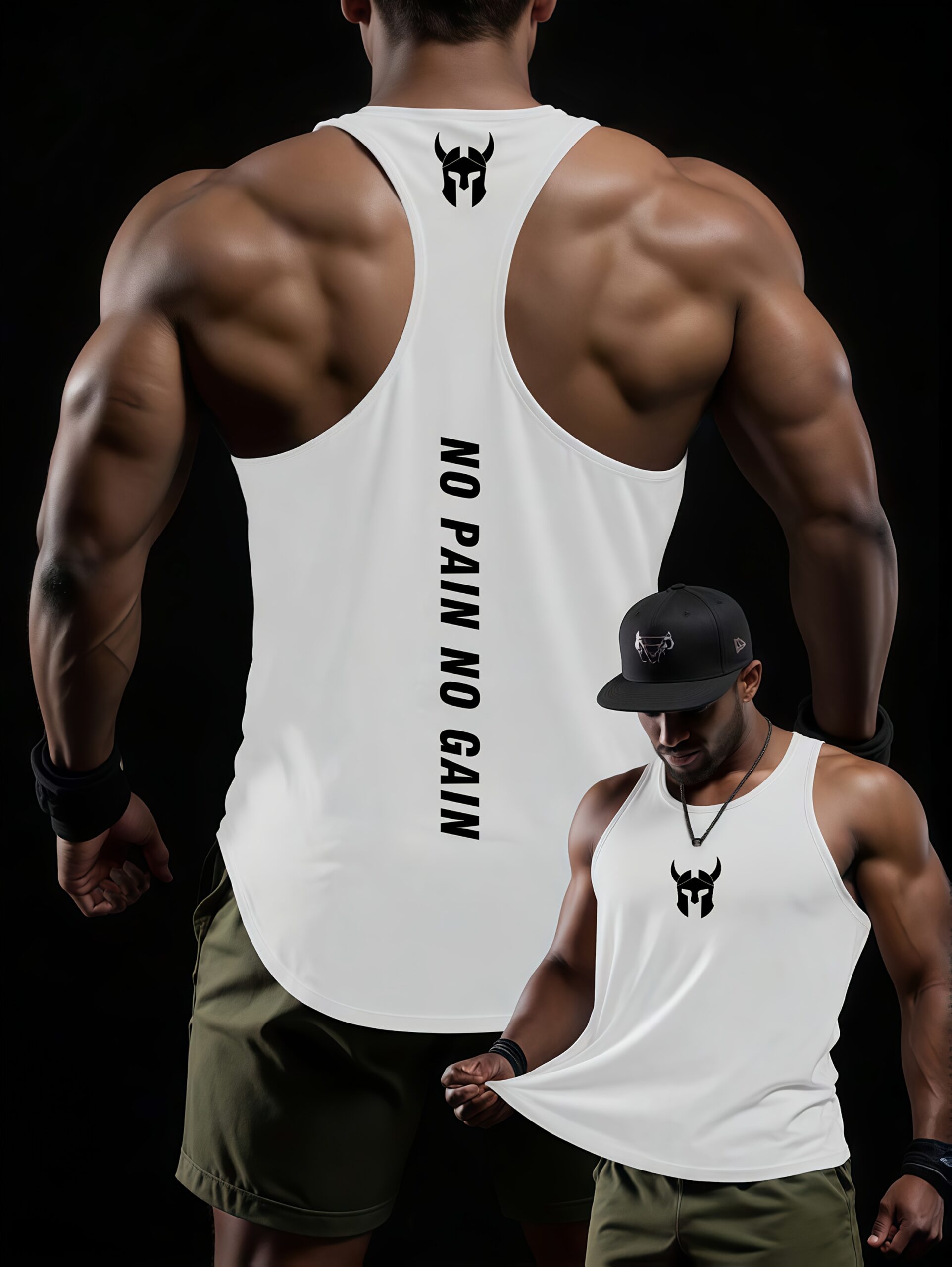 Men's sports vest, summer thin fitness training vest, casual sports breathable sleeveless quick-drying top