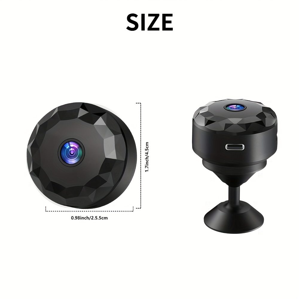 Smart Wireless Security Camera - 2.4GHz WiFi Indoor/Outdoor, USB Rechargeable for Travel/Renters | Home Pet Monitoring, No SD Card, Mobile App - Image 9