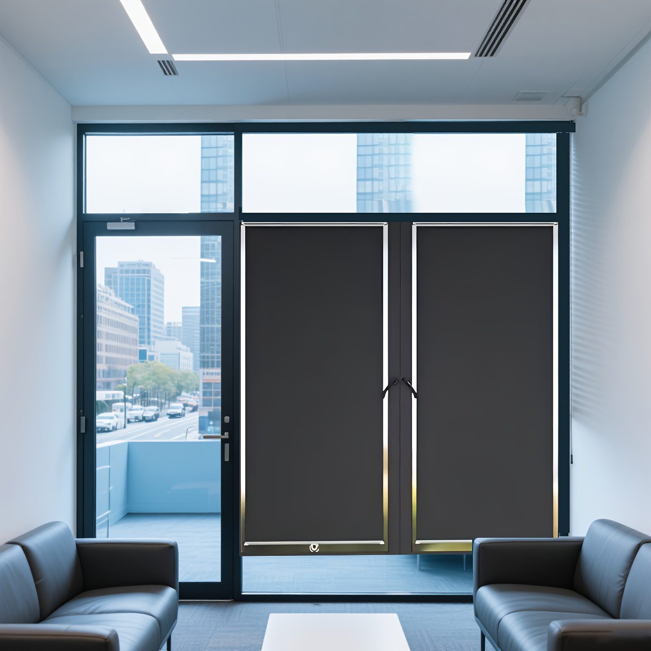 2pcs No-Drill Retractable Blackout Curtains, UV Protection Thermal Insulation Window Shades for Office Balcony Kitchen Use, Privacy and Cooling Decorative Home Accessories - Image 12