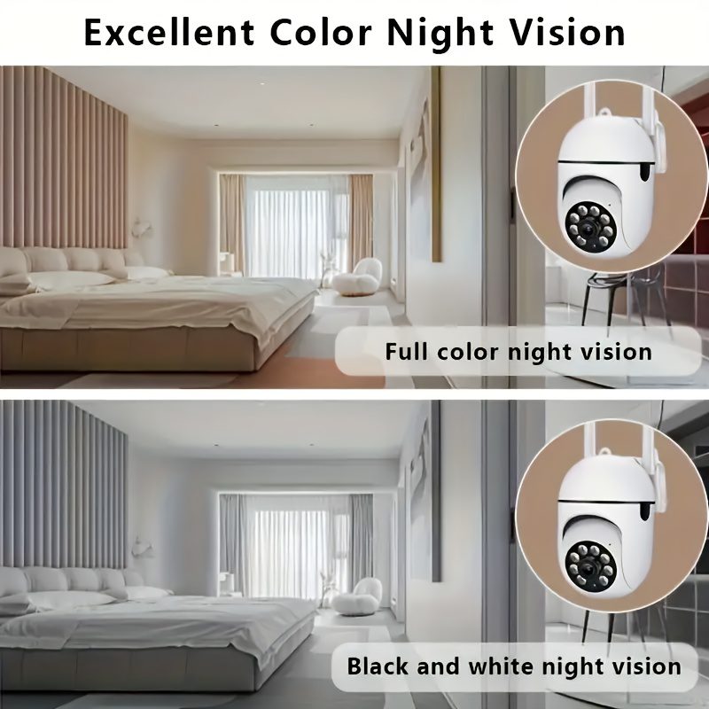 4-Pack Full HD WiFi IP Smart Security Cameras, 1080P Surveillance System with Integrated PTZ Control, AI Motion Detection, Full-Color Night Vision, Two-Way Audio, and 2.4GHz High-Speed WiFi Connection - Image 5