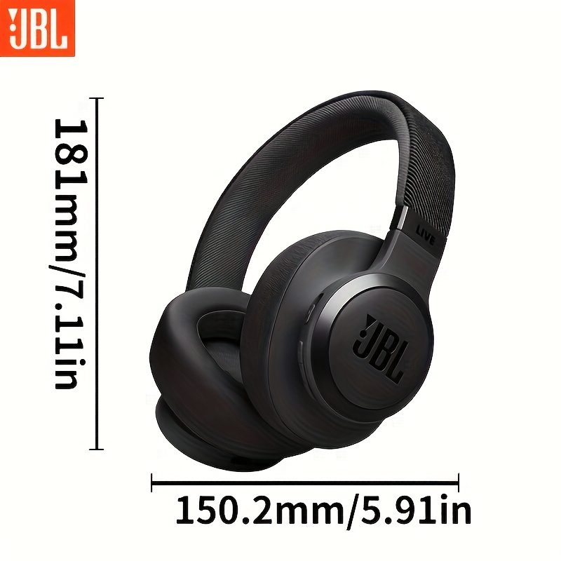 JBL LIVE770NC Wireless Over-Ear Headphones with Active Noise Cancellation, Ideal for Stereo Calls, Offers 50 Hours of Playtime, High-Quality HIFI Sound, And Deep Bass, Perfect for Travel And Home Office Use - Image 2