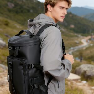 Large Capacity Sports Travel Bag Fitness Handbag Mountaineering Backpack Outdoor Travel Double Shoulder Backpack Cylinder Single Shoulder Body Bag
