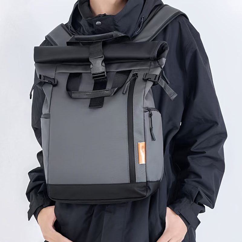 Business Backpack for Men - Large Capacity Laptop Bag with Adjustable Straps, Tablet Compartment & Mesh Bottom Pocket, Durable Oxford, Ideal for College, Work & Travel, College Laptop Bag | Professional Look | Durable Backpack - Image 7