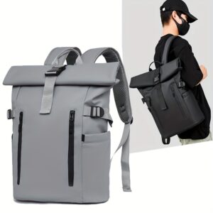 Hiking Backpack, Men's Simple Fashion Shoulder Bag, Large Capacity, Suitable for Commuting, Hiking, Outings, Travel and Business Trips