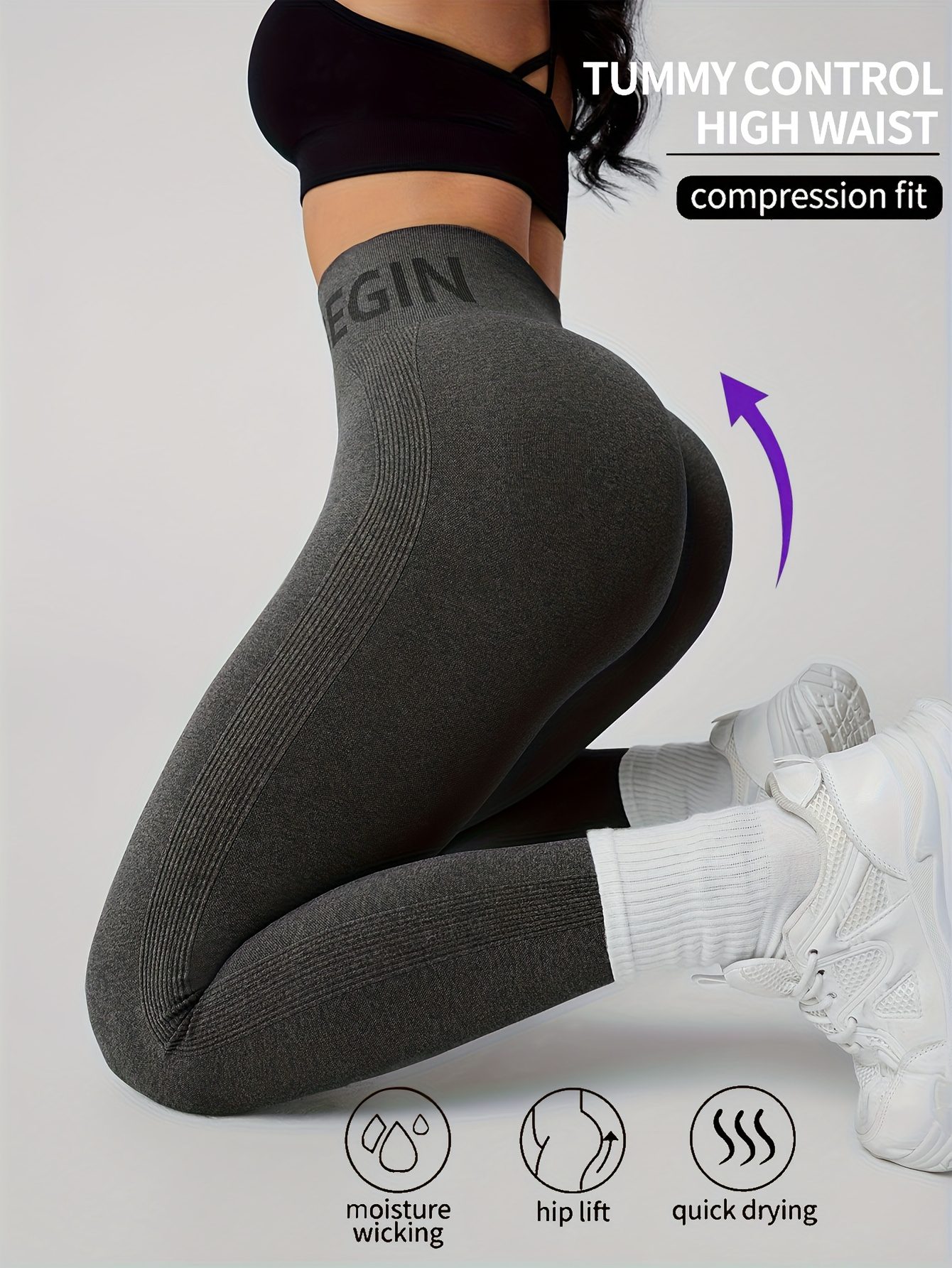 Nylon Women's Trousers, a Fashionable Essential That Is Simple and Versatile, Suitable for Outdoor Sports, Fitness, Yoga, Running, and Training - Image 3