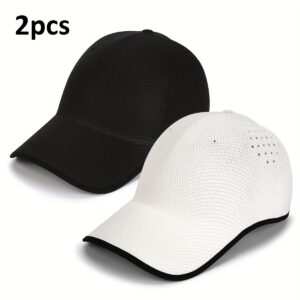 Fashionable And Casual Adjustable Baseball Cap - Suitable for Fishing, Hiking And Camping | Breathable Hole Design Baseball Cap for Men And Women, Foldable And Lightweight Outdoor Sports Fishing Golf Cap