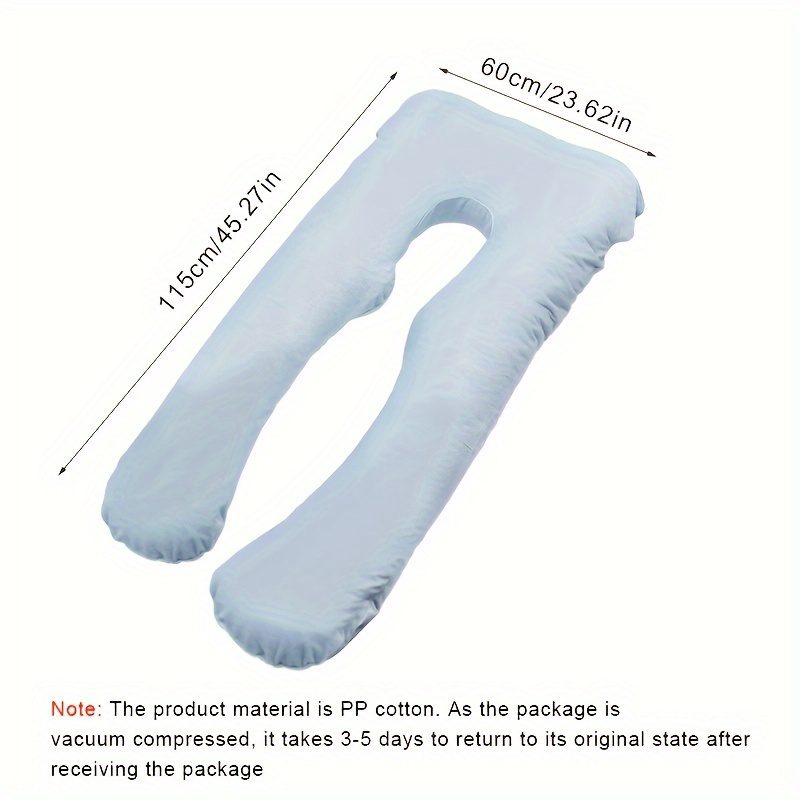 Pregnancy Pillow with Removable Crystal Velvet G-Shaped Lumbar Support for Side Sleeping - Image 3