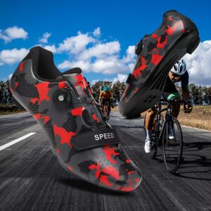 Sneakers, Professional Road Bicycle Shoes Men Women Sports Route Cycling Shoes Self-locking Racing Bicycle Cleats Shoes, Unisex Zapatos De Hombre Motorcycle Riding Gear Stuff, Road Bike Lock Shoes Breathable Non-slip Wear-resistant Pedal Bicycle