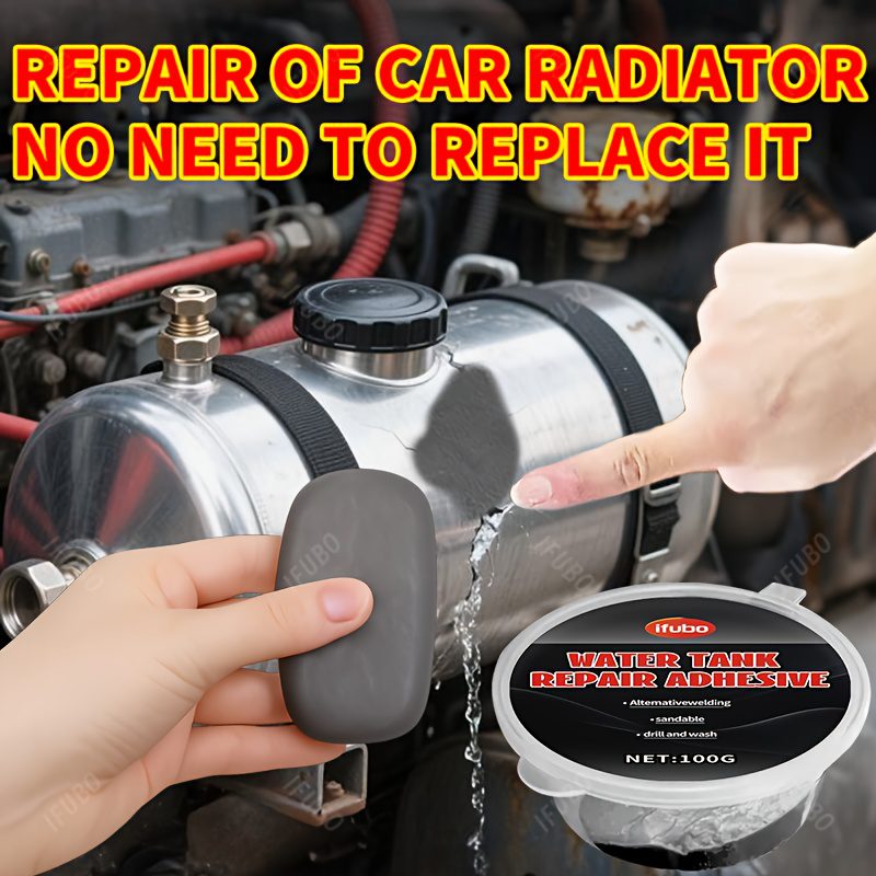 Water Tower Leakage - Special Adhesive for Sealing Leaks, Stainless Steel And Plastic Water Leak Repair Agent, Patching Paste for Grain Storage Bins with Holes. Prevents Small Animals from Stealing Food. Car Radiator Leak Sealant - Image 5