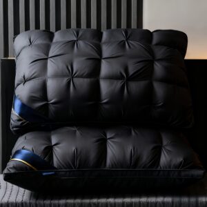 2pcs/1pc Luxury 5-Star Hotel Quality Pillows - 800G Deep Sleep Neck Support, for All Season Anti-Slump Core, Hypoallergenic Polyester Fabric for Home And RV Bedrooms, Hotels, Suitable for All Seasons, Bed Pillows - Bedding