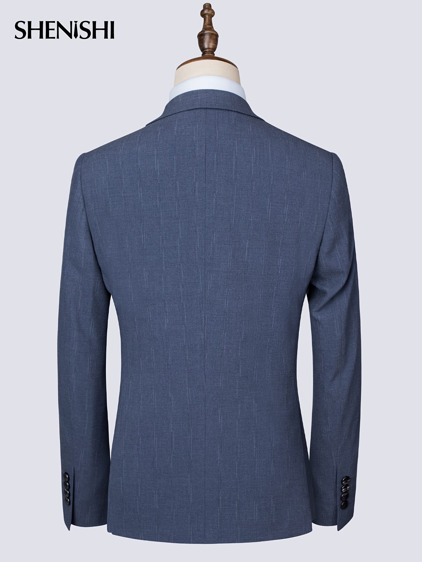 Men'S Single-Button Suit Set, Casual Formal Wear, Business Attire Two-Piece - Image 2