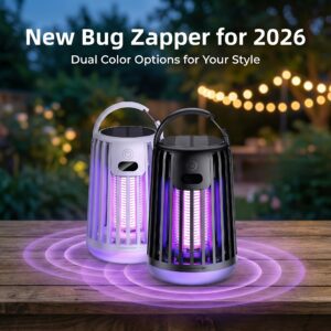 2026 New USB Rechargeable Mosquito Killer Lamp, Physical Wide-Area Trap, Quiet Mosquito Catcher, Portable for Indoor &, Suitable for // Bug Zapper