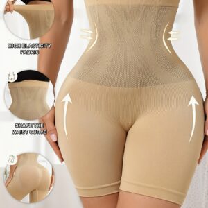 Ladies' High-Waisted Shaping Shorts for Autumn And Winter, Soft And Comfortable, Designed for Body Shaping And Tummy Control. These Seamless Underwear Provide High Waist Support, Lift The Buttocks, And Are Suitable for Daily Wear, Workouts