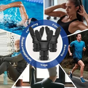 3pcs Breathing Trainer - Adjustable Resistance, Portable Lung Exerciser with Ergonomic Mouthpiece and Lanyard - Suitable for Adults, Athletes, Gym, Travel, Home Workouts - Improves Lung Function, Endurance Training, High-Quality Fitness Equipment