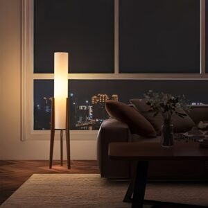 Japanese Wabi-Sabi Zen Floor Lamp | Retro Neo-Chinese Style for Living Room, Sofa, Bedroom & Headboard