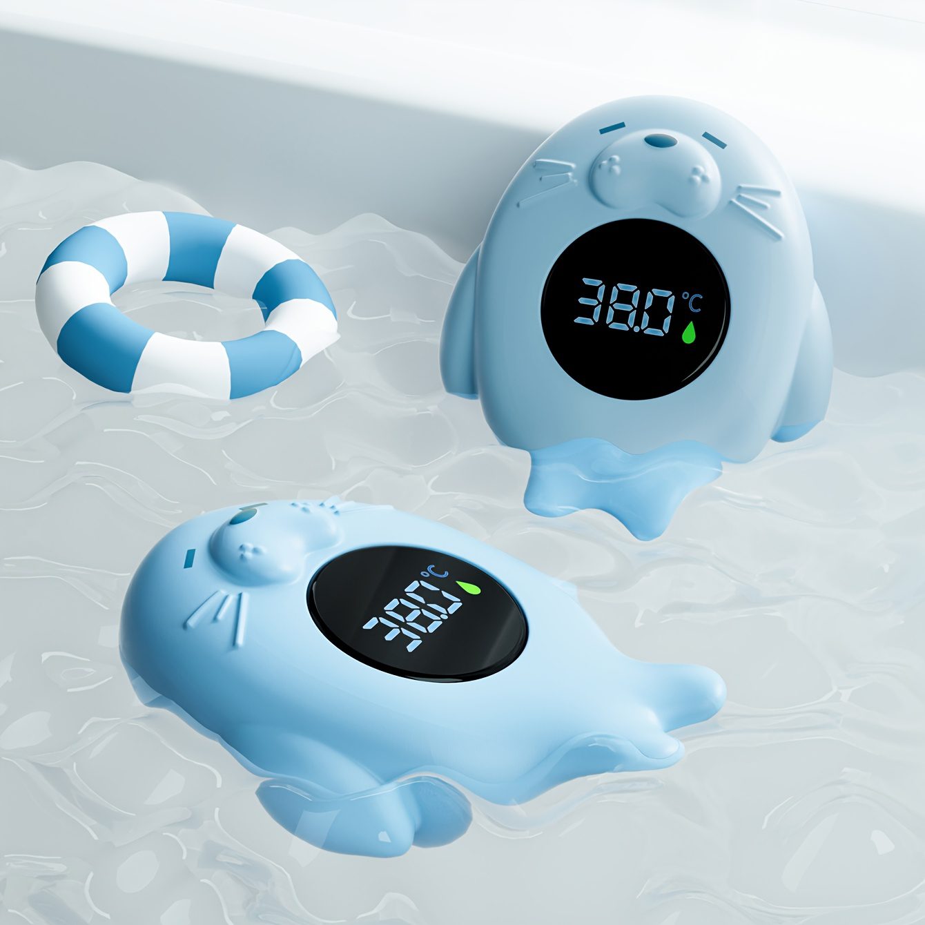 Electronic Thermometer for Baby Baths - Quick Water Temperature Gauge Featuring an LCD Display, Reliable And Precise for Use in Infant Tubs, Swimming Pools, And Milk - Image 3