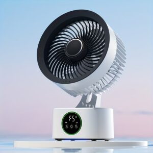 5-speed automatic left and right adjustment of wind direction, ultra quiet high wind speed suitable for outdoor/indoor/travel convenience, easy to carry mini fan for student office cooling, extendable shaking head, fast USB desk fan (without plug)