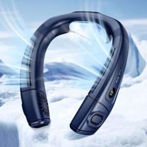 Wearable Neck Fans That Provide a Cool Breeze, Featuring Bladeless Design, Rechargeable Battery, And Multiple Speed And Wind Mode Options
