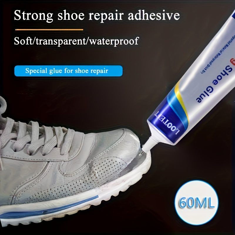 1pc 60ml Strong Shoe Repair Glue - Transparent Flexible Adhesive for Plastic Materials, Quick-Drying Shoe Fix Solution in Tube, Shoe Glue - Image 7