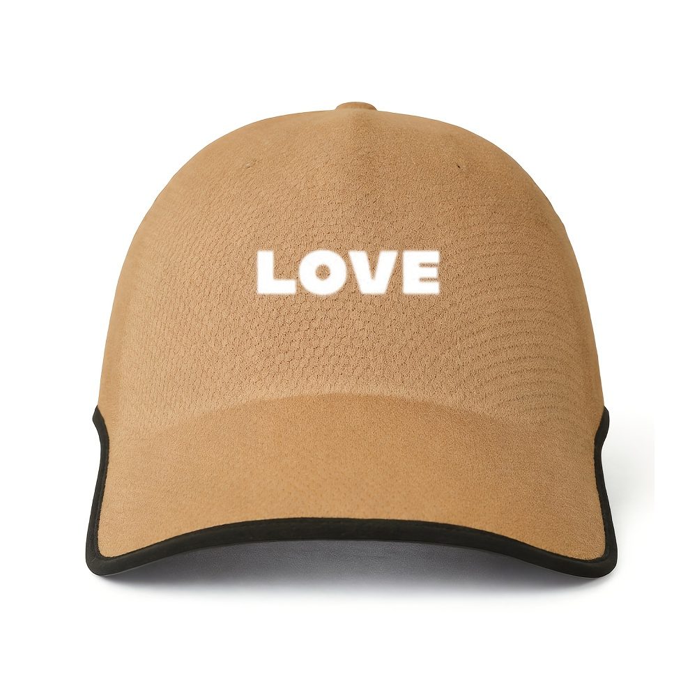 Minimalist LOVE Letter Integrated Seamless Baseball Cap | Simulated Heat Transfer Printing | Unisex Golf Enthusiasts Outdoor Sports Games Daily Commute. Cap - Image 4