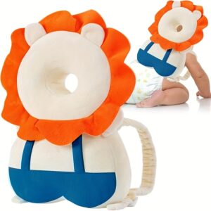 Child Head Protection Pillow Backpack, Suitable for 4-24 Months, Adjustable Toddler Head Protection Device, Head Safety Cushion, Child Head and Back Protection Strap, Suitable for Crawling and Walking Stages, Christmas Gift