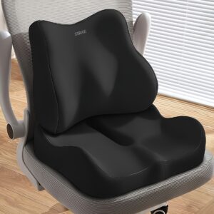 Car Seat Cushion, Lumbar Support Cushion, Ergonomic Memory Foam Cushion, Office Chair Cushion, Soft and Elastic, Suitable for Car Seats and Office Chairs, Ergonomically Designed to Fit the Human Body Curve, Car Seat Cushion