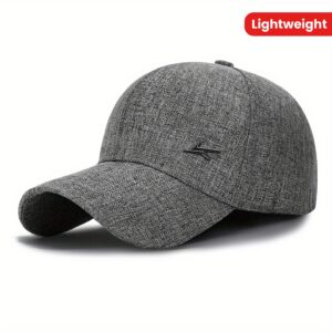 Monochrome Business Baseball Hat Lightweight Hard Top Peaked Hat Summer Adjustable Sunshade Cap For Women Men