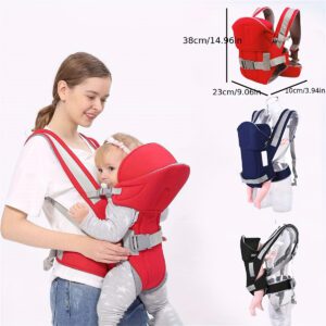 Outdoor Travel Baby Carrier; Large Thickened Shoulder Strap Child Carrier; Front-Carrying Multi-Functional Back-Carrying Baby Shoulder Bag