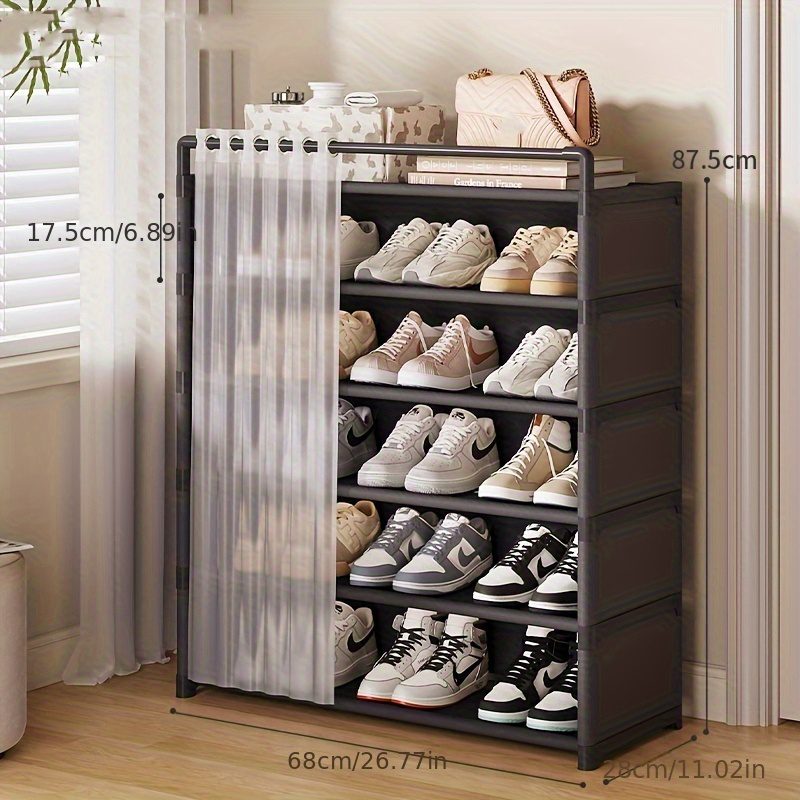1 Set - Dustproof Foldable Shoe Display Rack with Non-Slip Base, Easy to Clean, Multi-Layer Storage Shelf for Shoes and Accessories - Image 18