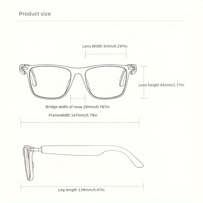AI Smart Glasses That Support Real-Time Translation in 160 Languages, Featuring a Chat GPT System, New Multifunctional Audio Glasses for Both Men And Women, Equipped with Built-In Microphones And Speakers - Image 11