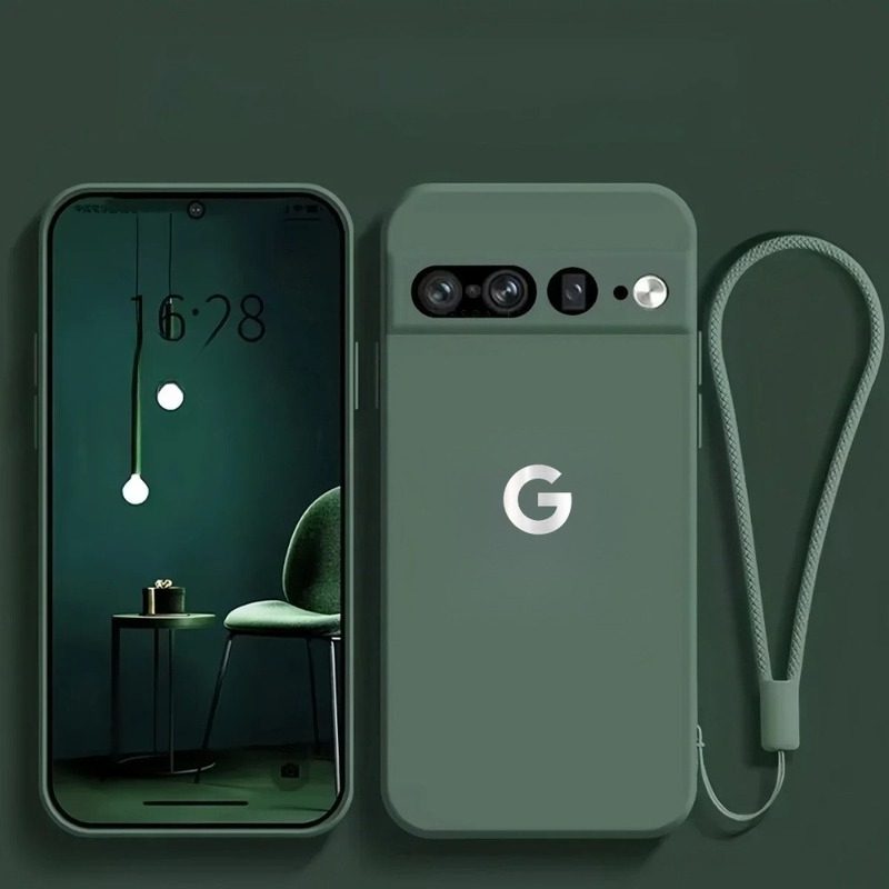 Phone Case - A Premium Wrist Strap Lens Guard with a Soft Flannel Case, Designed for Google for pixel Models 10, 9, 8, 8A, 7, 6 Pro XL, And 7A. This Shock-Resistant And Durable Back Cover Is Suitable for Both Men And Women And Comes with Two Items: - Image 5