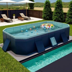 2026YC-2.1 [33 Kinds of Holidays] Available Adult Swimming Pool, No Installation Outdoor Foldable Rowing Pool, Large Family Size Durable Frame, Suitable for Summer Parties And Festivals Multi-Scene Use Safe And Reliable for 40 Different Scenarios