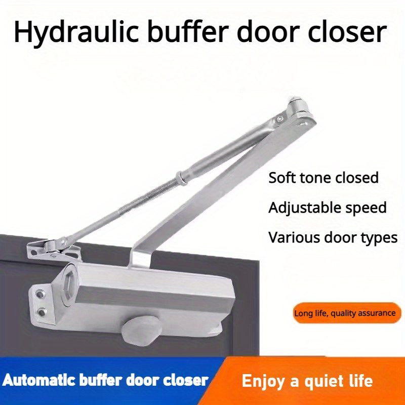 Door Closer, 45-65Kg Automatic Hydraulic Door Closer Adjustable Hydraulic Door Closer Spring Door Closer with Locking Function Bufferclosed for Commercial And Private Home - Image 5