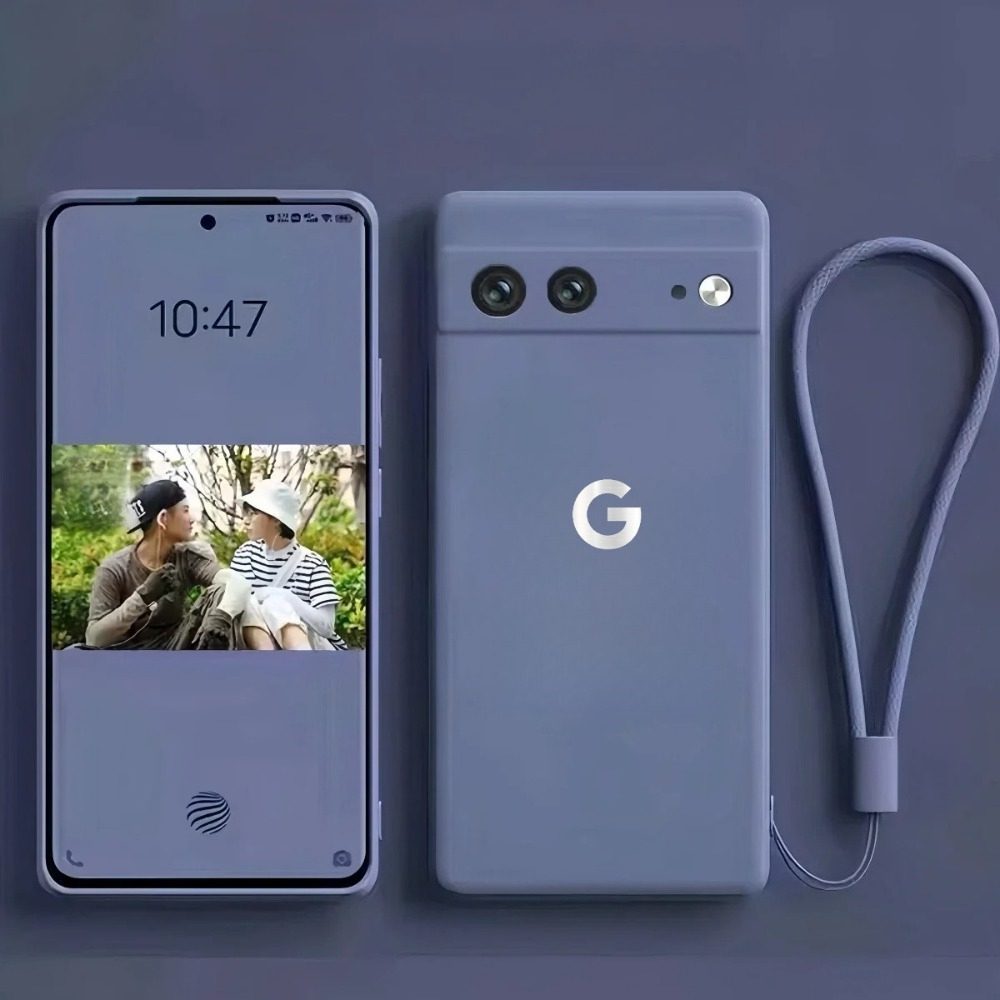 Phone Case - A Premium Wrist Strap Lens Guard with a Soft Flannel Case, Designed for Google for pixel Models 10, 9, 8, 8A, 7, 6 Pro XL, And 7A. This Shock-Resistant And Durable Back Cover Is Suitable for Both Men And Women And Comes with Two Items: - Image 2